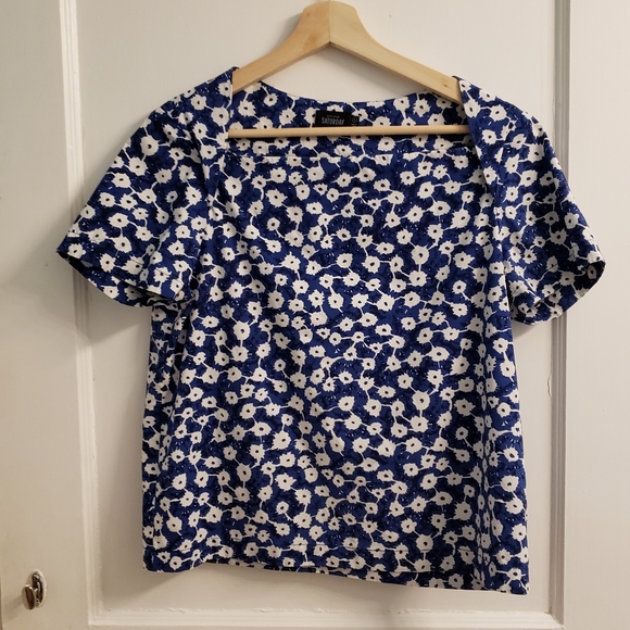 2 FOR $20 - Kate Spade Saturday Blue and White Top